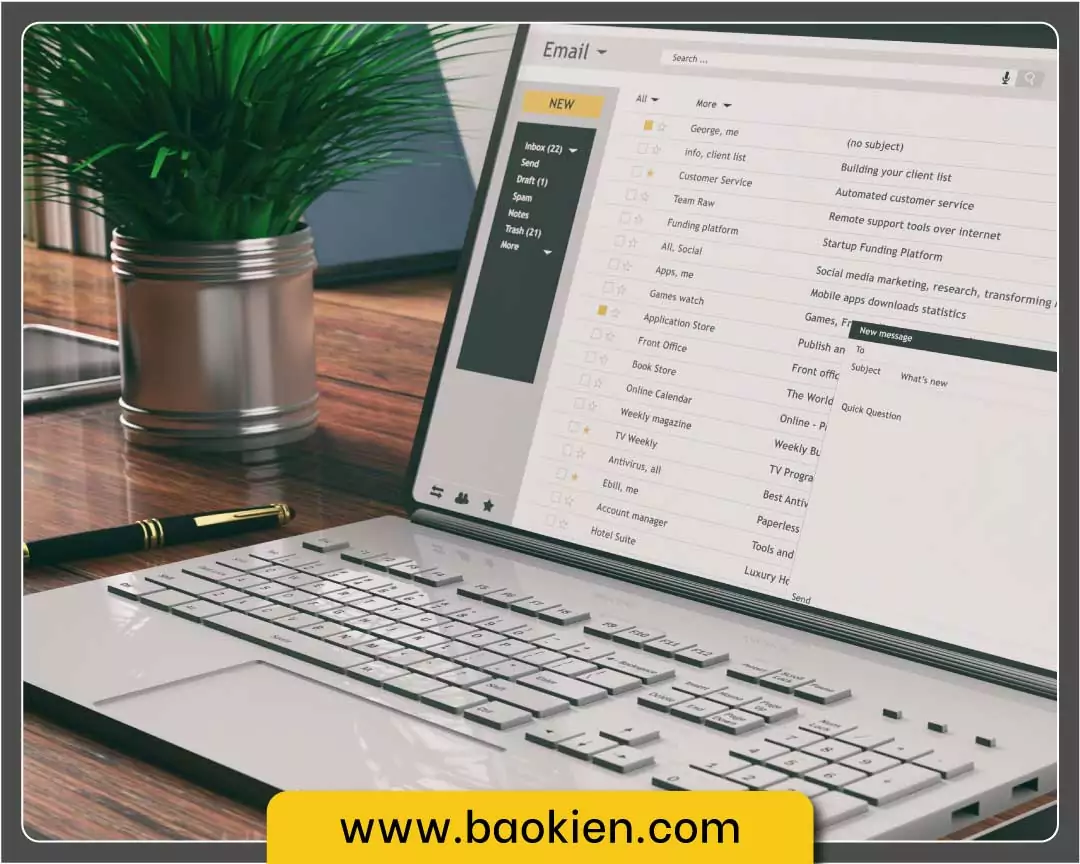 Bảo Kiên cung cấp gói dịch vụ email cho các cá nhân, doanh nghiệp, các tổ chức...với chất lượng cao, độ ổn định tối đa, dung lượng lớn, chức năng webmail tối ưu và dễ sử dụng.